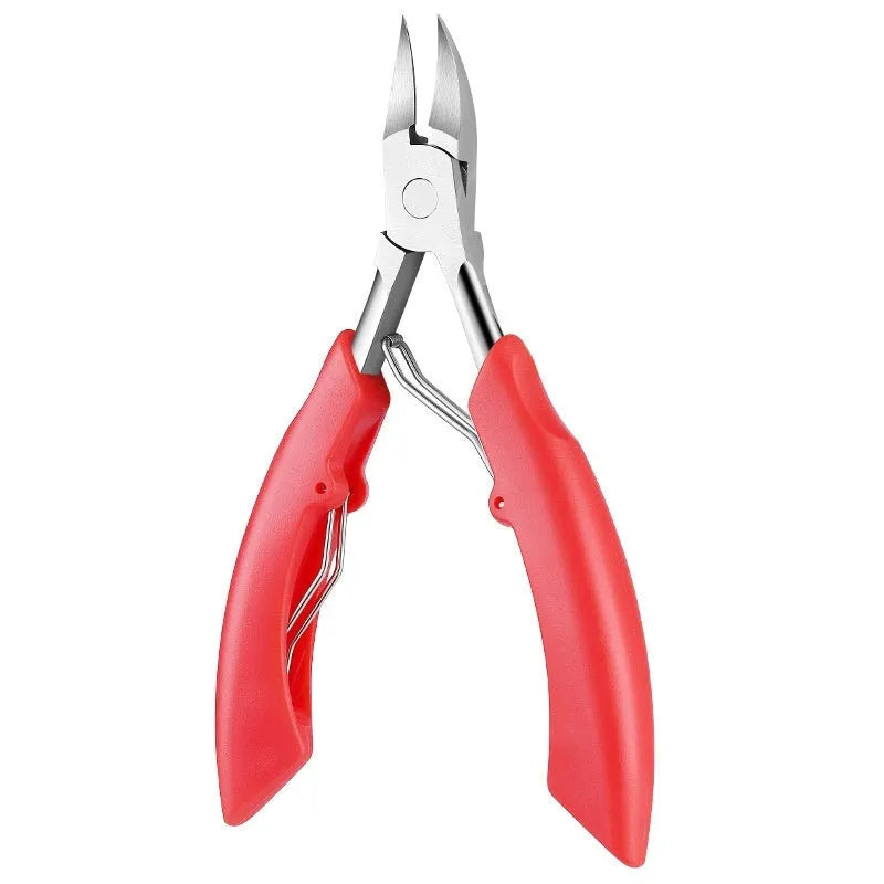 Bevel olecranon groove nail clippers in choice of five colours: black, red, blue, pink, white.