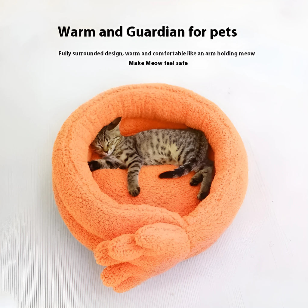Yellow plush pet kennel mattress measuring 48x20 cm with removable pillow cushion