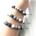 Handmade planet stone bracelet with universe wind pattern and starry design in U-shape