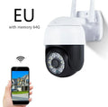 Wireless outdoor night vision wide-angle dome network camera with 2MP 1080p resolution and ABS housing