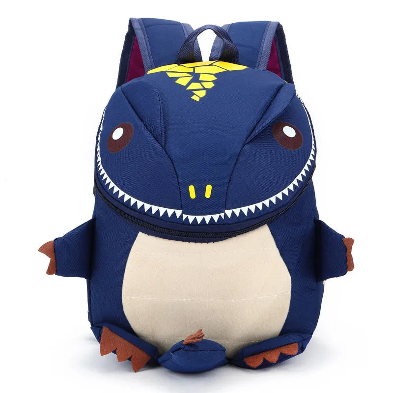 3D animal backpack for preschool children in cartoon cute style with burden reduction design