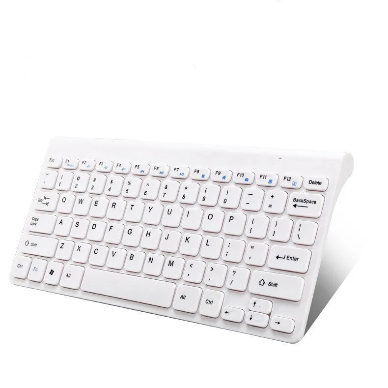 Black and white wireless keyboard and mouse set with USB receiver showing 4G wireless technology
