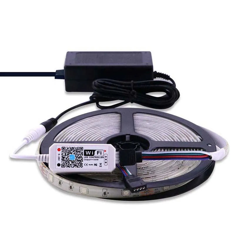 White WiFi RGB light bar controller for LED strips and panel lamps with Magic Home Pro app