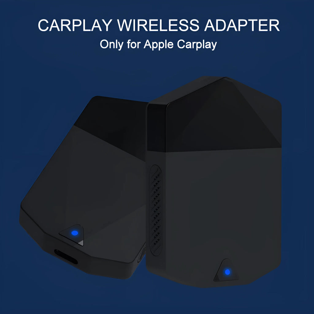 CarPlay wireless adapter M25 with 9-inch capacitive screen 1080P ABS black 65x43x12mm for Apple iPhone