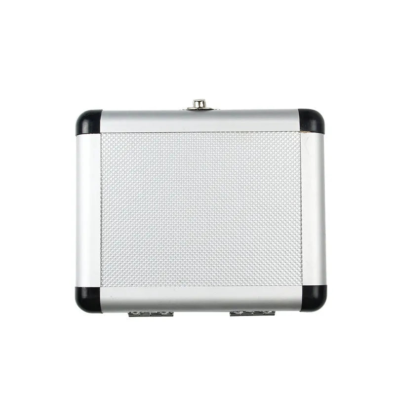 Steel opening aluminium tool box in gold colour, 58-80 mm length with 118° blade tip angle