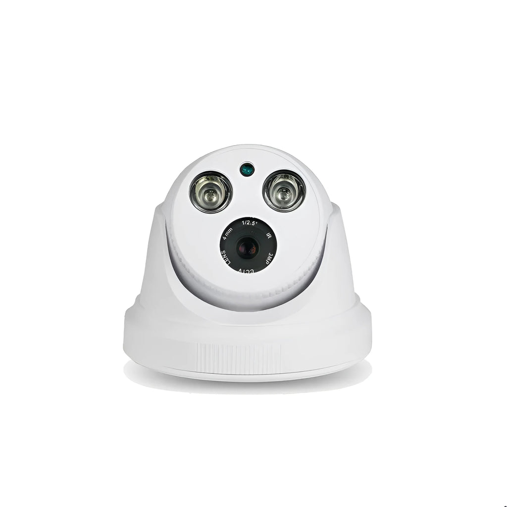 BST-103P dome surveillance camera with 3.6mm lens, 800K pixel infrared night vision, ABS housing, BNC interface