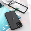 Frosted solid-colour protective case for iPhone 11 Pro Max showing back and side view.
