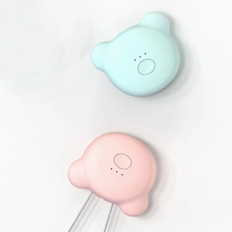 USB mini portable air purifier necklace in multiple colours with charging cable
