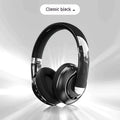 Bluetooth 5.2 wireless headphones with microphone, 40mm driver, Type-C charging, in Classic Black