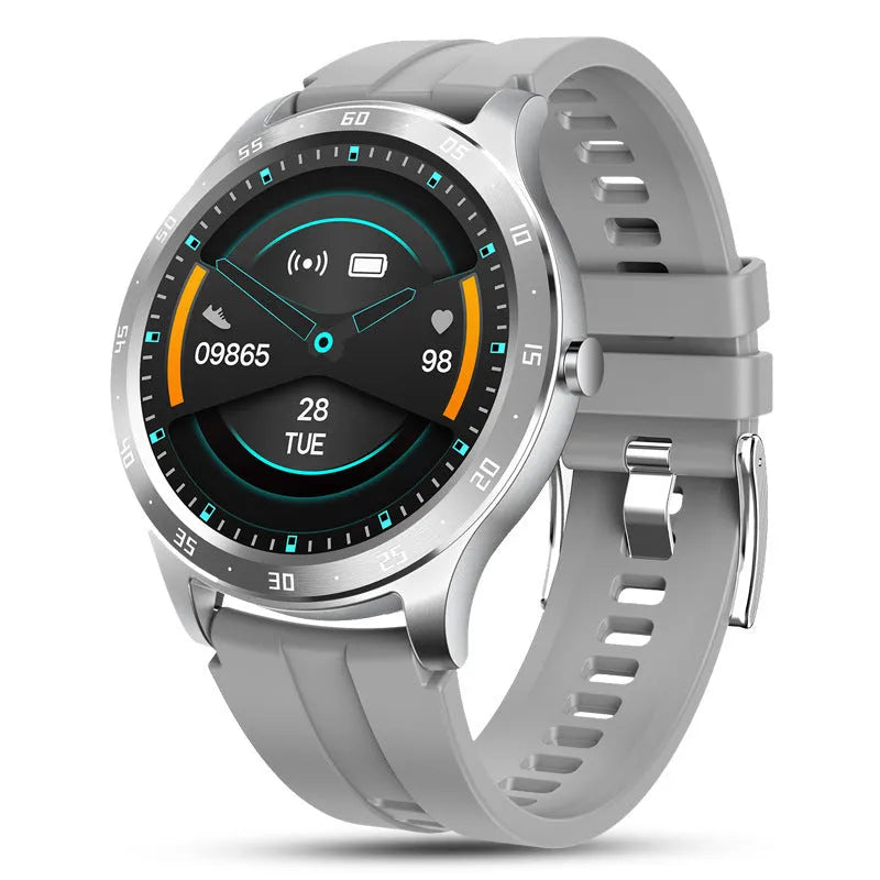 S20 smart sleep bracelet with colour screen on a wrist, showing health data display.