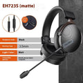 Gaming wired USB headphones with noise cancellation, black colourful version, head-mounted style for PC