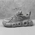 Men's Korean style sneakers with breathable mesh upper and thick rubber sole for height increase