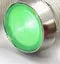 10mm stainless steel edge plastic indicator light with wire and flat metal end in multiple colours.