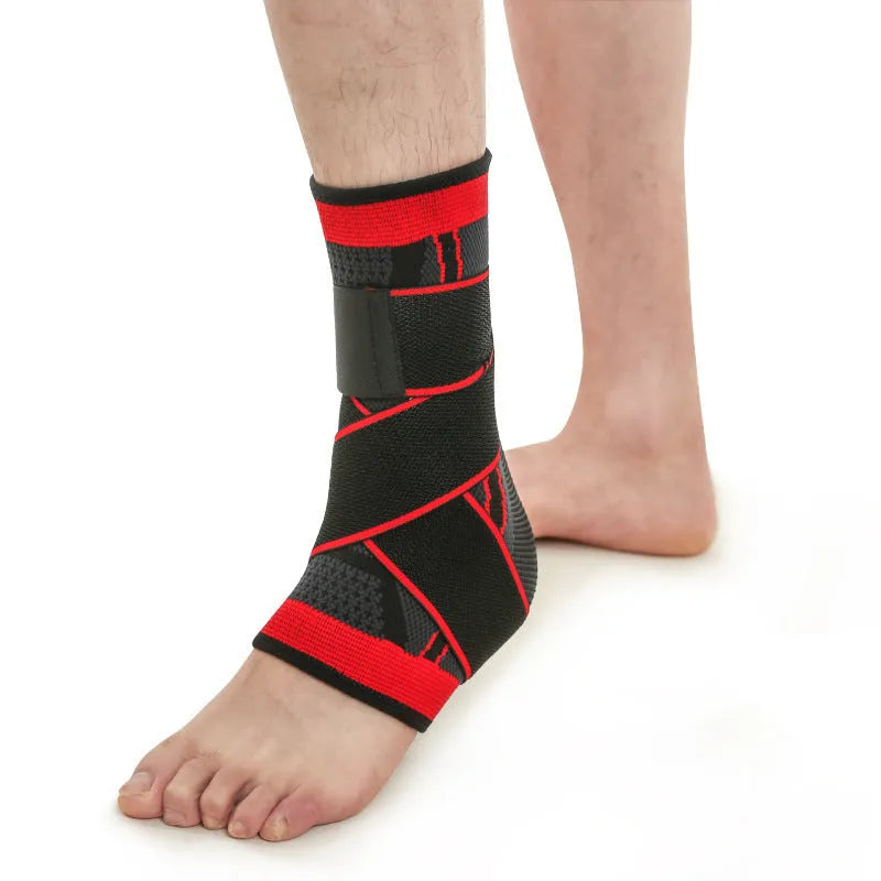 Compression ankle sheath in nylon for sports support