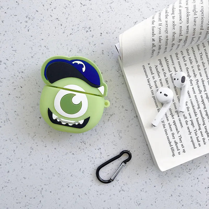 Silicone AirPods case cover in multiple colours including black, blue, green, pink and yellow