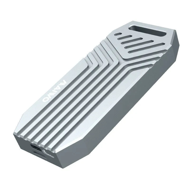 Thunderbolt 4 M.2 SSD external enclosure for Mac computers in aluminium case with 40Gbps speed