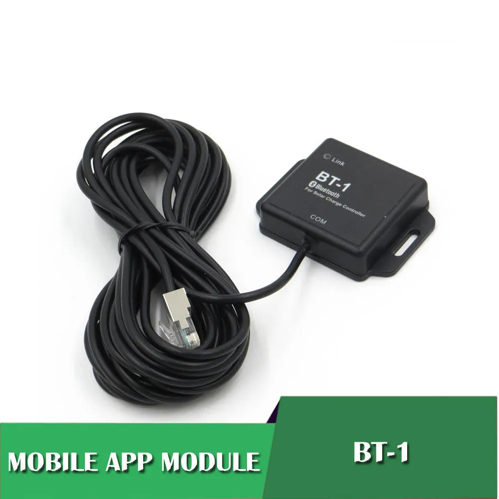 Solar charge controller for 12V/24V systems with 20A discharge and 100V panel voltage capacity
