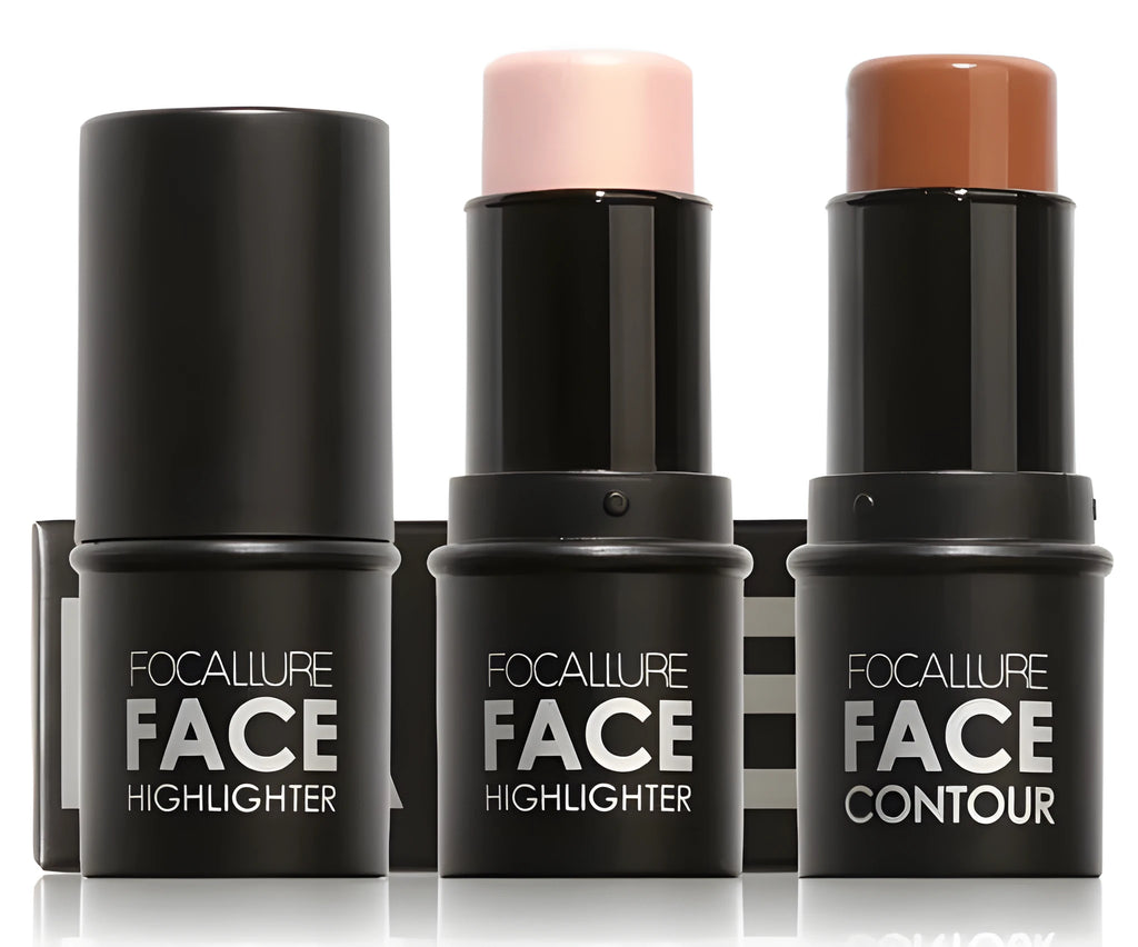 Face contour highlighter product shown in one of its four available colour variants, A, B, C, or D.