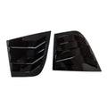 Pair of bright black carbon fiber rear triangle decorations for Kia Stinger
