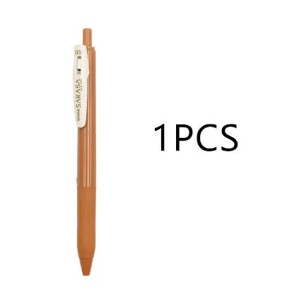 0.5mm bullet press water pen in retro colour options with refillable gel ink cartridge