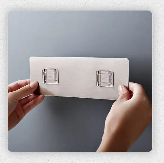 White plastic knife rack on kitchen countertop showing modern simple design