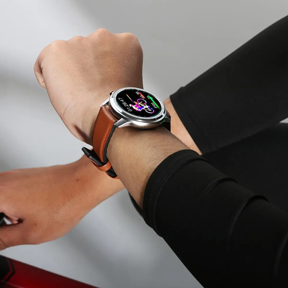 LEMFO LF26 smart bracelet with 1.3 inch display showing fitness tracking interface