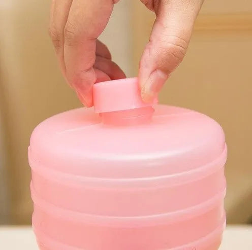 Water-filled fitness dumbbells for women, polypropylene, pink or green, 2pcs, approx. 1kg each when filled