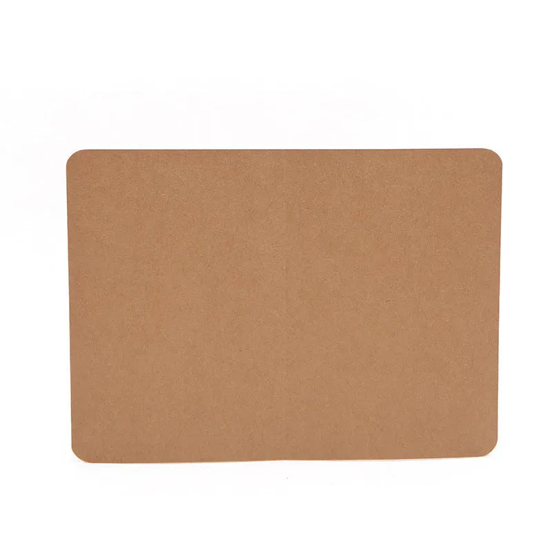 Pack of 100 plain kraft folded greeting cards in black, brown, and white, sized 10 by 15 cm.
