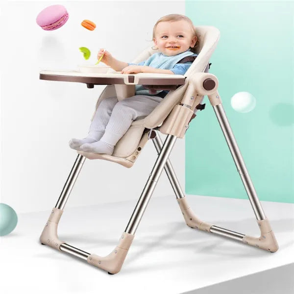 Blue anti-fall baby chair for toddler made from eco-friendly waterproof plastic