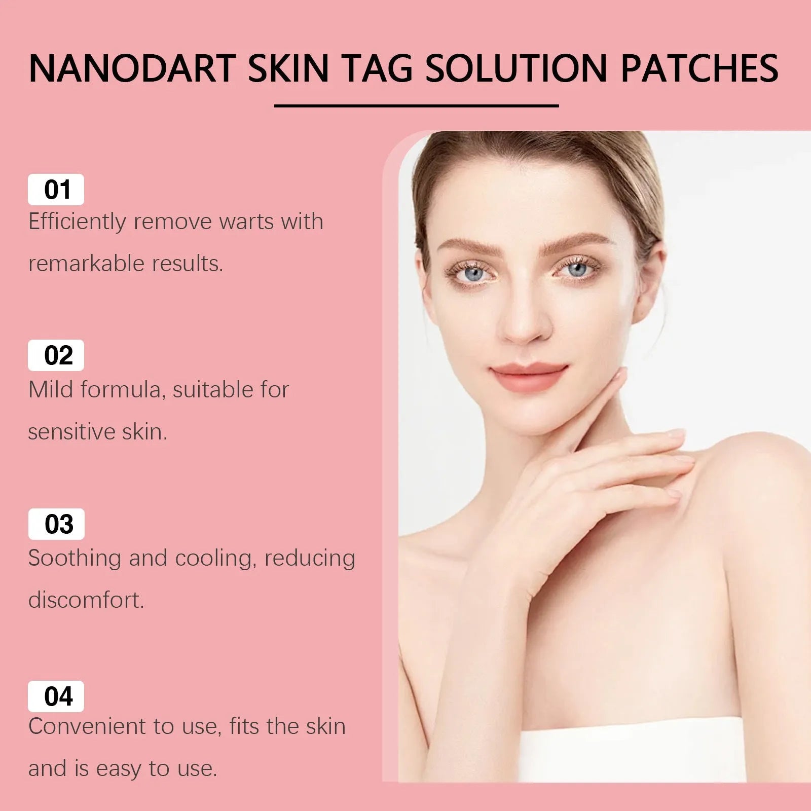 Pack of 144 skin wart invisible repair adhesive patches and one microneedle patch.