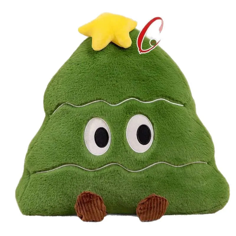 55cm Christmas tree pillow plush sleeping doll in green colour with PP cotton filling