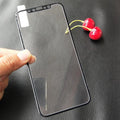 Anti-blue light 5D tempered glass screen guard for iPhone with black soft edge, full-screen HD colour film