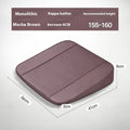 Car bevel height increasing cushion in Napa leather burgundy 6cm with high density sponge filler for driving posture