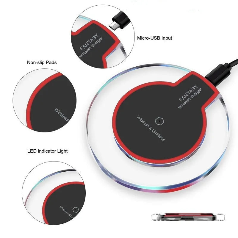 Qi wireless charging receiver module for Samsung Galaxy S8 and S8 Plus smartphones with 100mm diameter