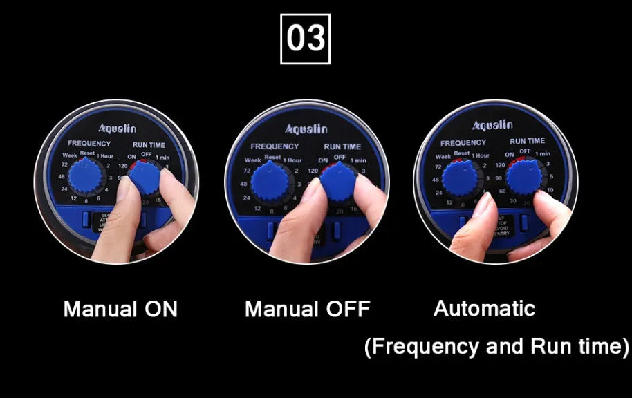 Automatic watering timer device with ball valve for garden faucet connection