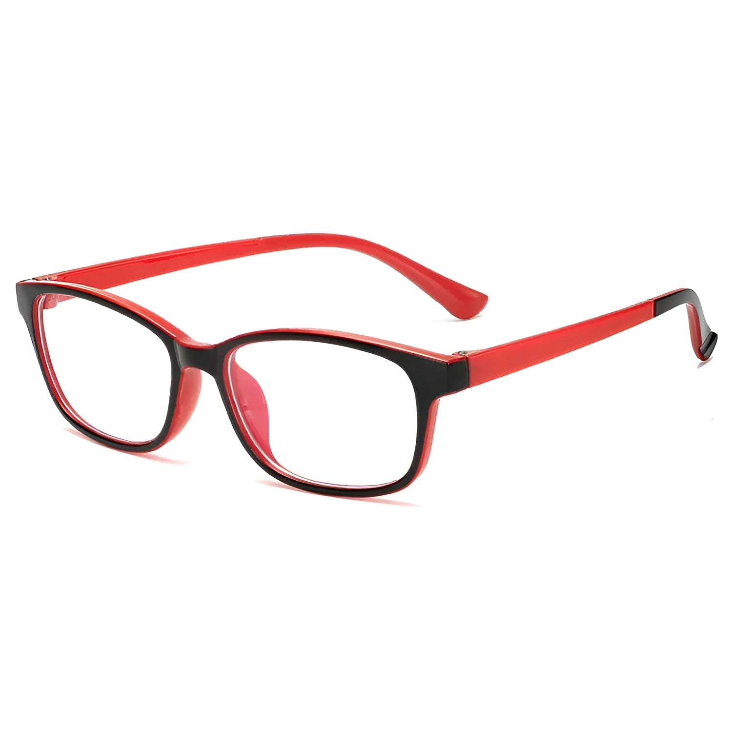 Anti-radiation glasses in full PC frame, blue finish, for unisex use with anti-blue light protection