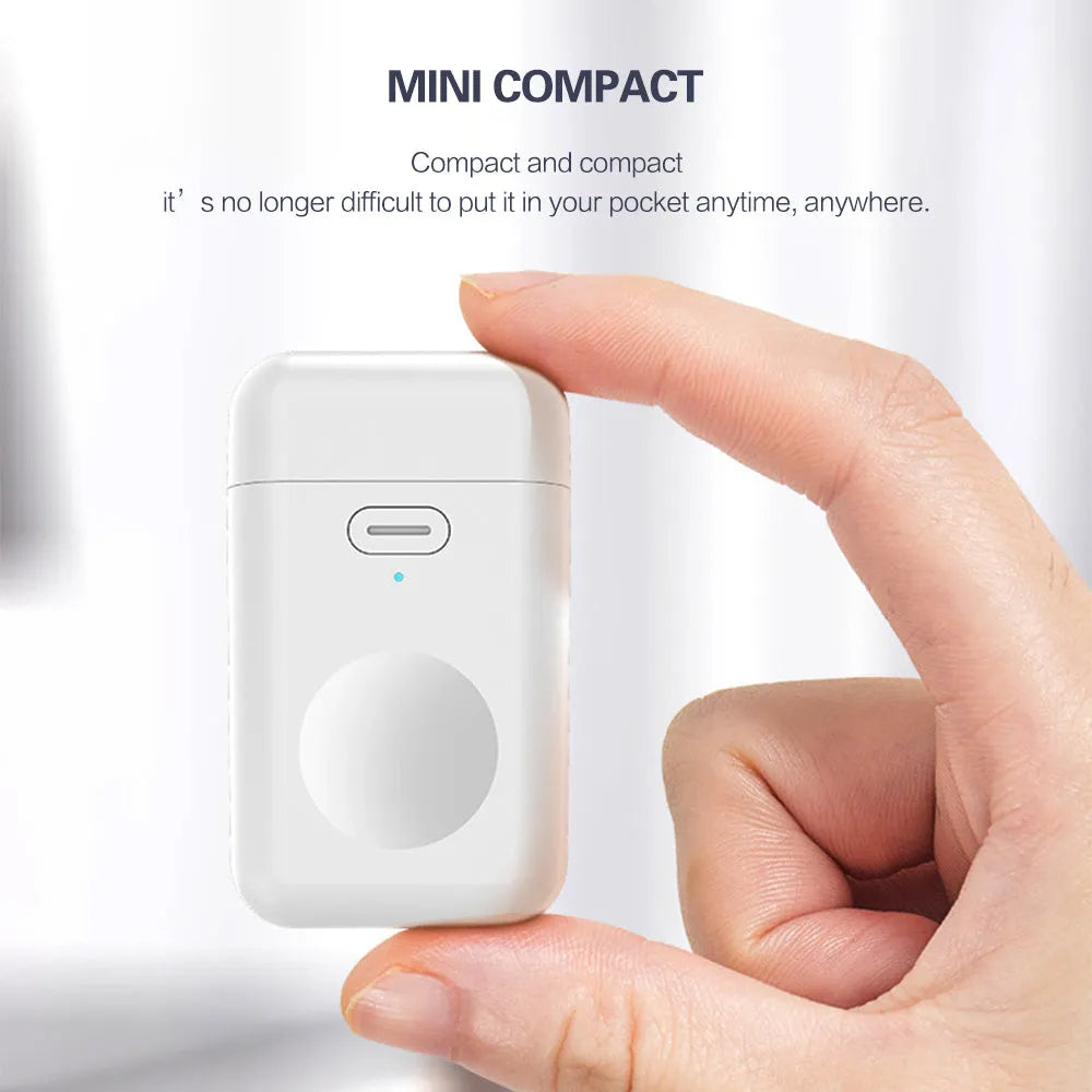White Apple Watch magnetic wireless portable charger with 1000mAh battery
