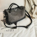 Large casual women's tote shoulder bag in soft PU leather with a zip closure.