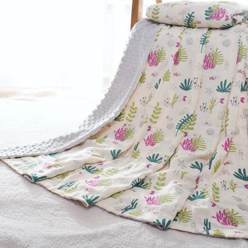 3D bubble baby blanket Doudou blanket 70x110cm with hot-pressed texture for sensory development and security