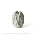 Irregular ceramic vase in art style shape for flower arrangements