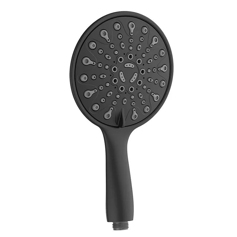 6-inch handheld shower head with electroplated finish showing six function selector