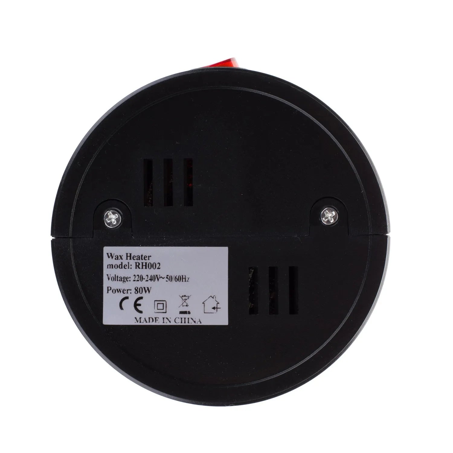 Portable constant temperature wax melting machine in black with removable power cord compact 11cm size