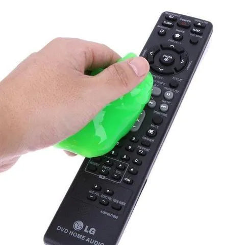 160g magic cleaning gel in boxed packaging showing blue, green, pink, and yellow colour options