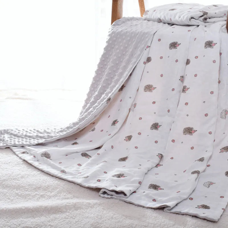 3D bubble baby blanket Doudou blanket 70x110cm with hot-pressed texture for sensory development and security