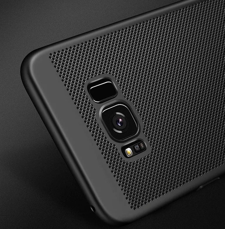 Clear resin phone case for Samsung S8 Plus with slim hard shell back
