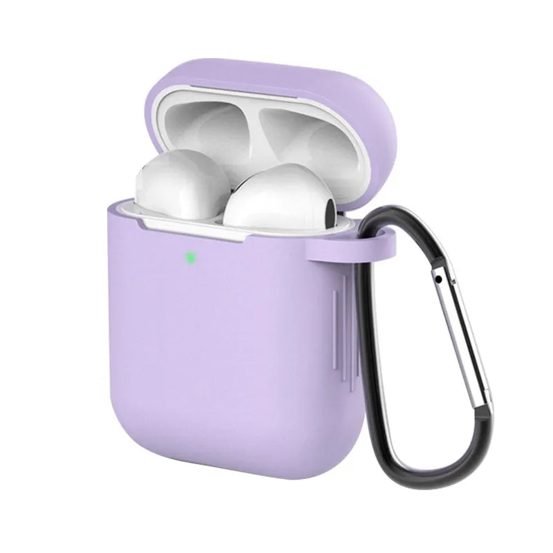 Silicone protective cover for Apple AirPods 1st and 2nd generation in various colours