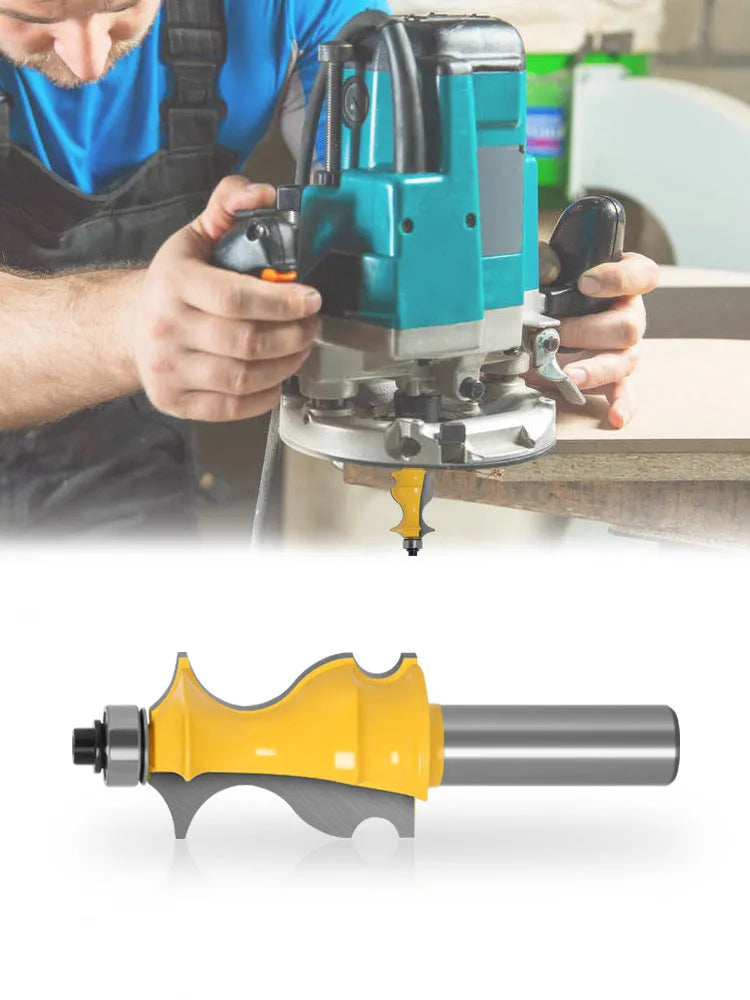 Fish-shaped armrest knife 12mm mould drill bit with YG6 alloy cutter head for wood line cutting