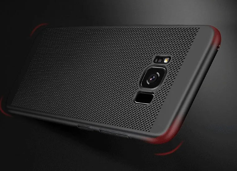 Clear resin phone case for Samsung S8 Plus with slim hard shell back