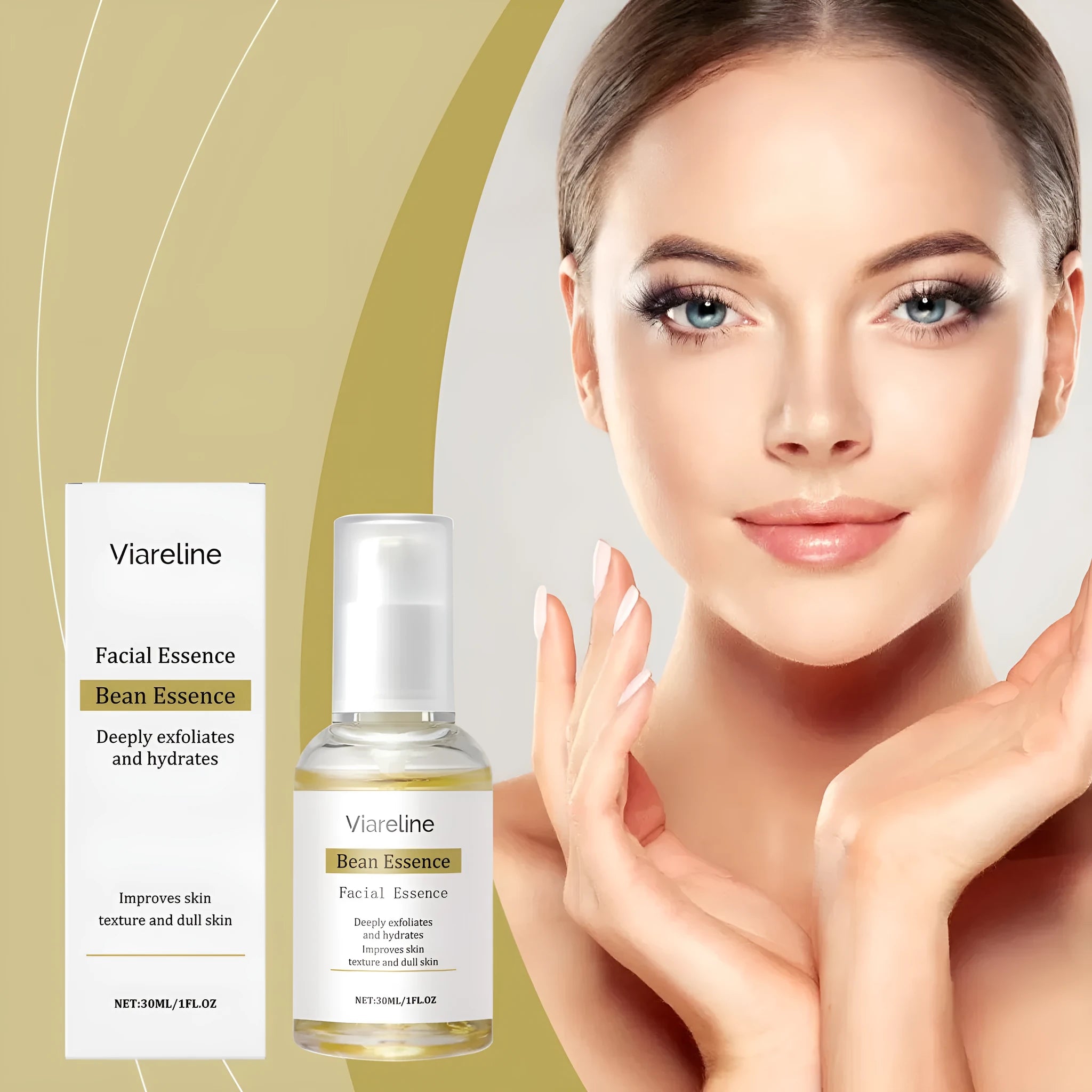 Daily Shin Moisturizer 30ml facial essence bottle with hyaluronic acid and vitamin C formula