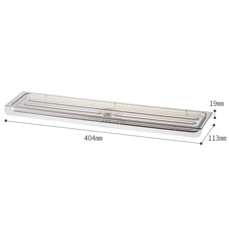 Telescopic glass spice seasoning bottle in transparent grey long style with leak-proof lid and telescopic nozzle on a kitchen countertop